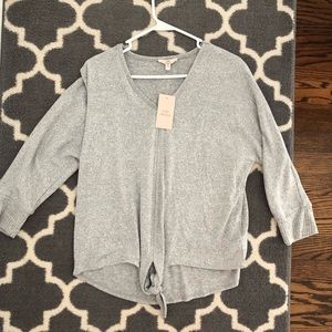 Como vintage medium gray dress long sleeve shirt